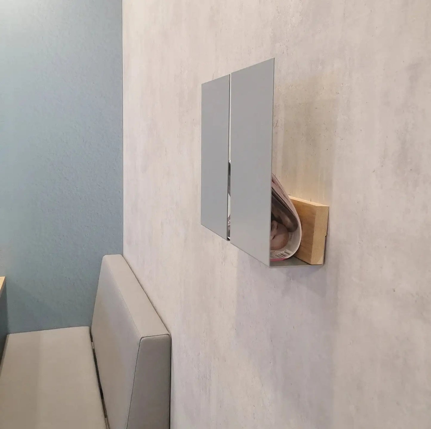 Revistero de pared Faenza – estante flotante para revistas-2