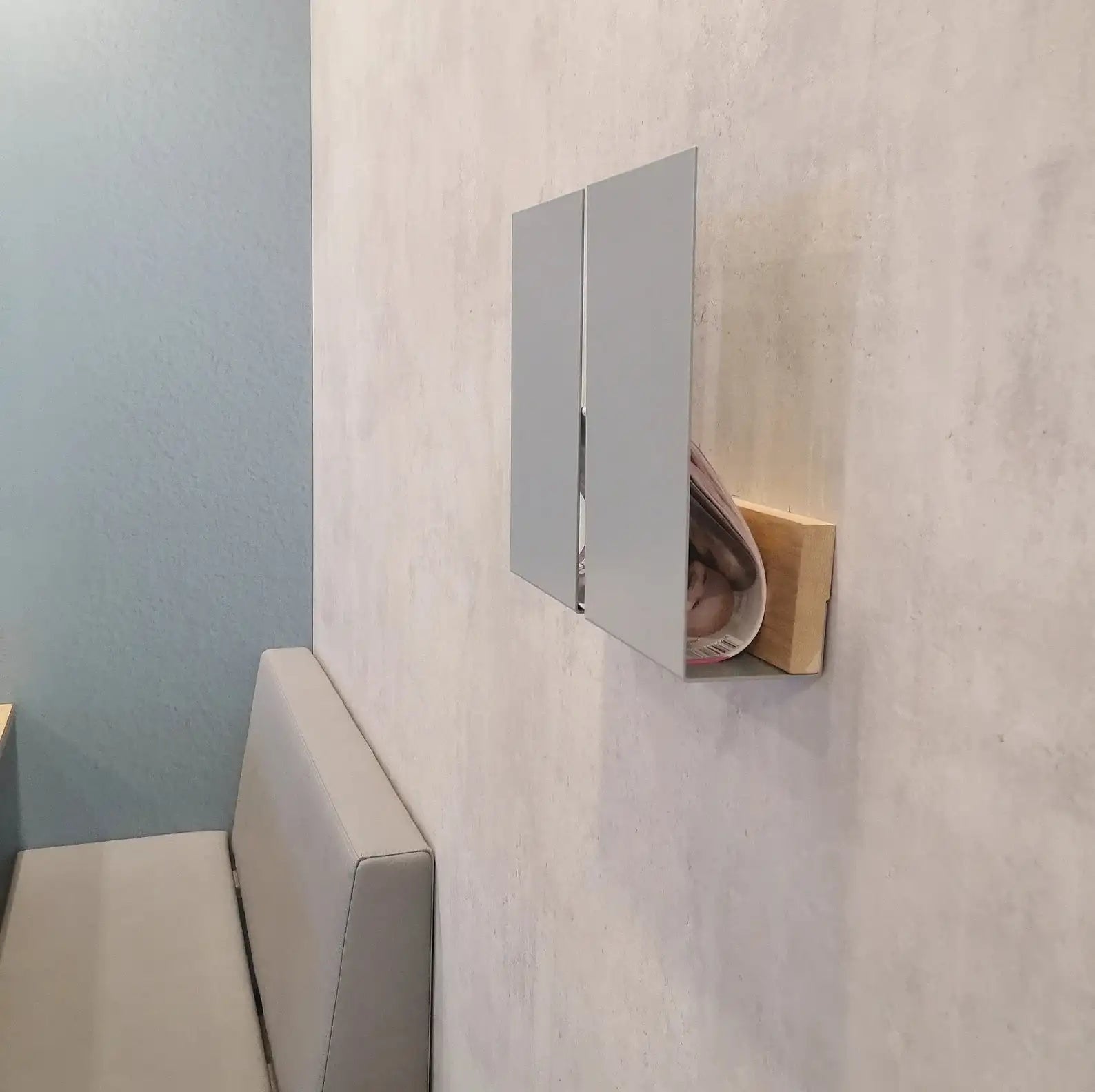 Revistero de pared Faenza – estante flotante para revistas-2