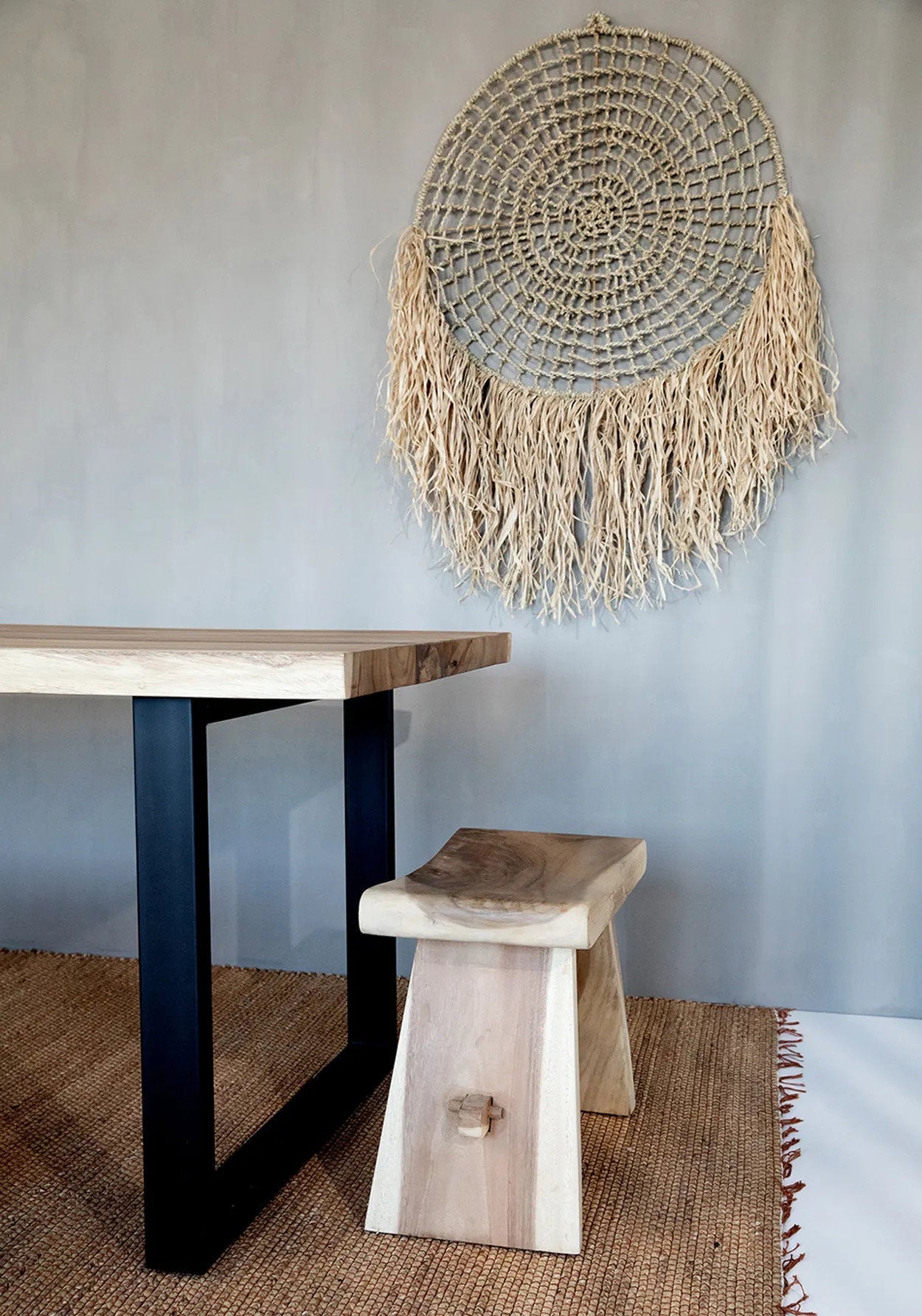 Mekong Tribal Rug — Natural — 260×180