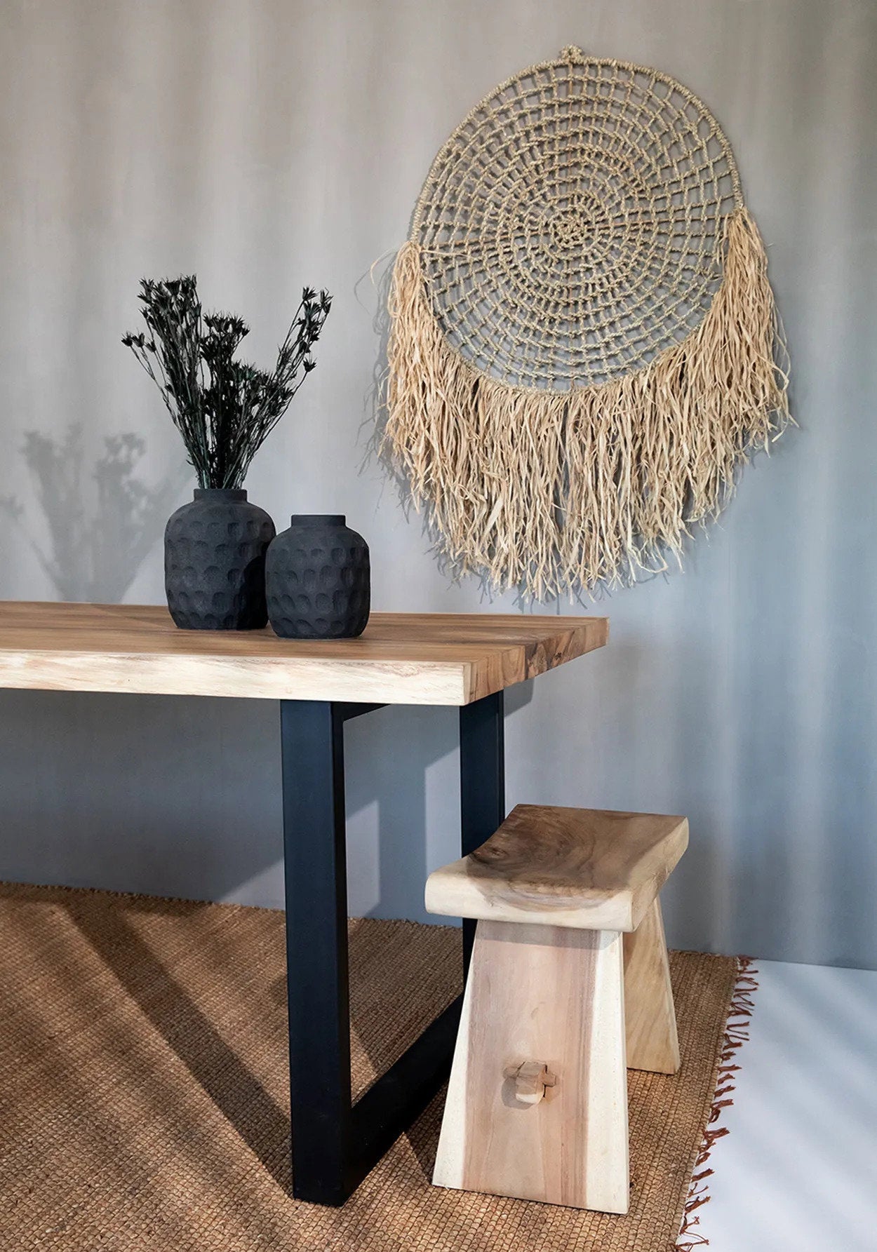 Mekong Tribal Rug — Natural — 260×180
