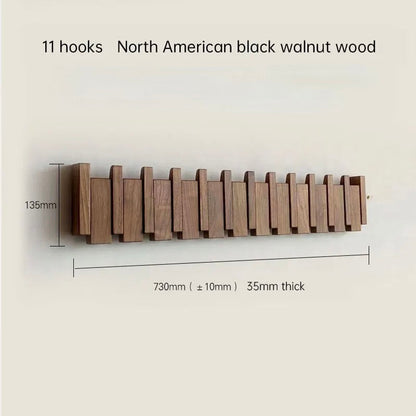 Verona Wall Hanger in Natural Wood — Scandinavian Folding Hanger