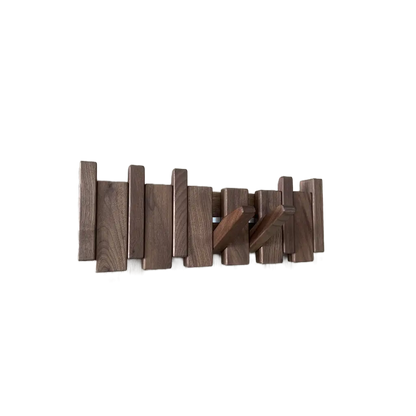 Verona Wall Hanger in Natural Wood — Scandinavian Folding Hanger
