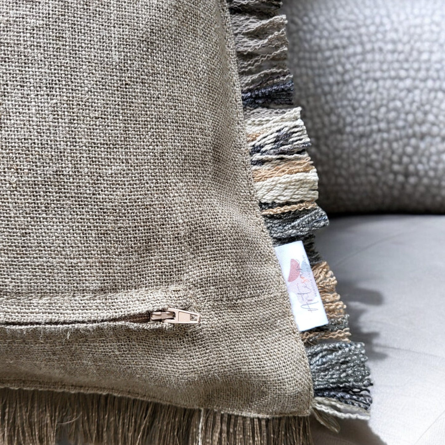 Almofada Wabi — textura natural inspiração japonesa