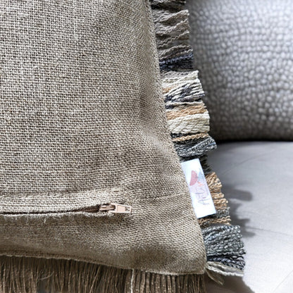 Almofada Wabi — textura natural inspiração japonesa