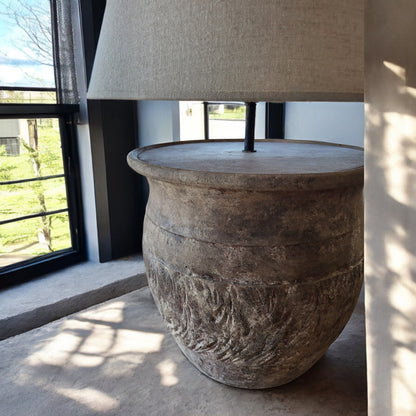 Luz de Barro terracota — vista superior
