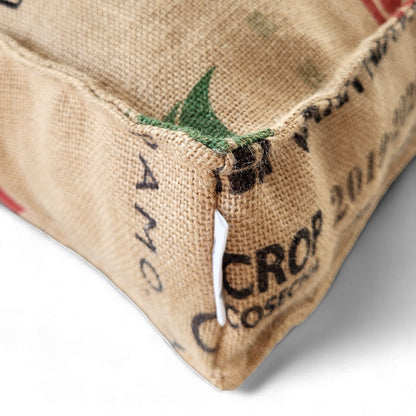 Pufe BICA saco de café — estampagem original do saco