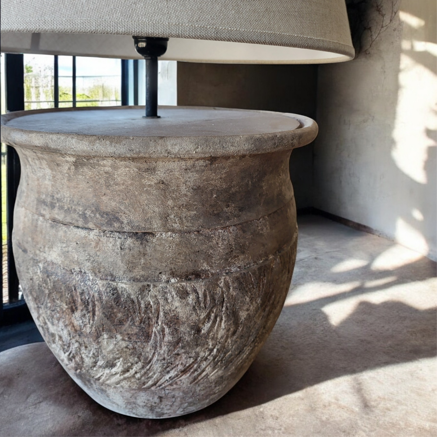 Luz de Barro terracota — cor natural