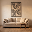 Impressão em Tela Lipari N.º 2, Preto e Bege — 60 × 90 cm