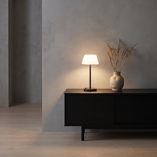 Portátil Salon — Vidro fosco, Preto — imagem de ambiente NIXOFY