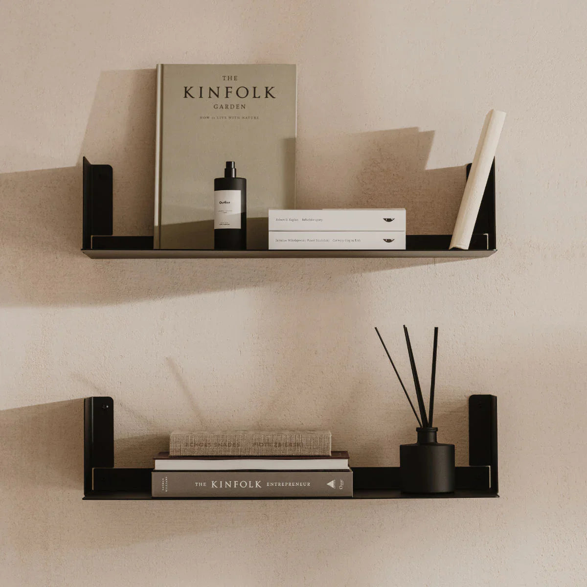 Estantería de pared metálica Firenze – repisa flotante para libros-0