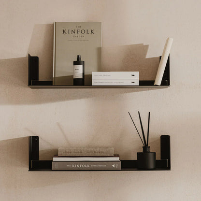 Estantería de pared metálica Firenze – repisa flotante para libros-0