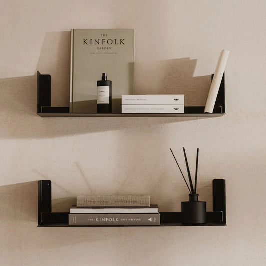 Estantería de pared metálica Firenze – repisa flotante para libros-0