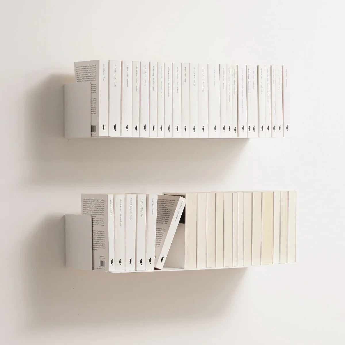 Estantería de pared metálica Firenze – repisa flotante para libros-4