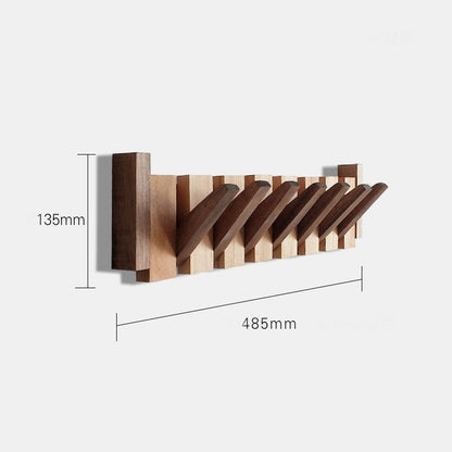 Verona Wall Hanger in Natural Wood — Scandinavian Folding Hanger