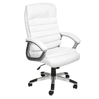 Cadeira de escritório Directorial Premium em branco — ergonómica
